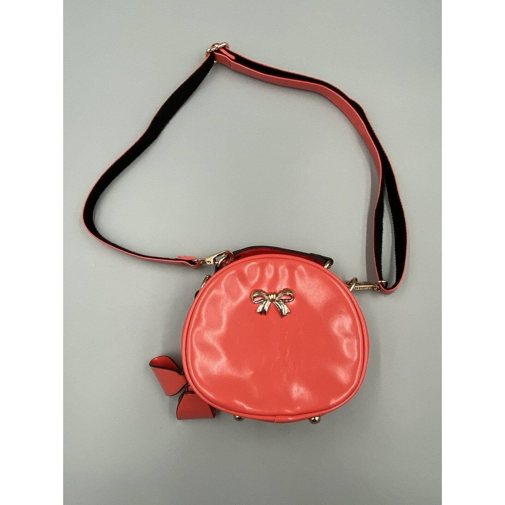 Beibaobao Bei Bao Bao Canteen Style Round Crossbody Watermelon Red Pink Purse